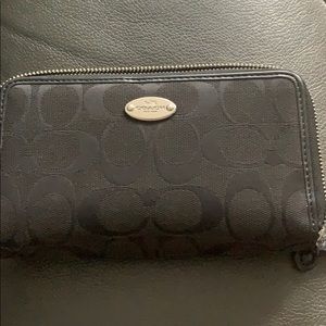 Black Coach wallet.